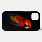 Black 4 Luxe iPhone 13, Scarlet Parrot Elegance Case-Mate iPhone Hülle (Rückseite (Horizontal))