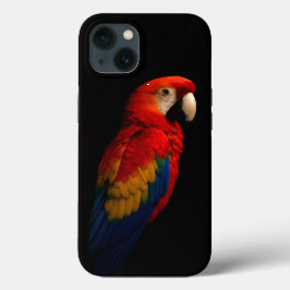 Black 4 Luxe iPhone 13, Scarlet Parrot Elegance Case-Mate iPhone Hülle