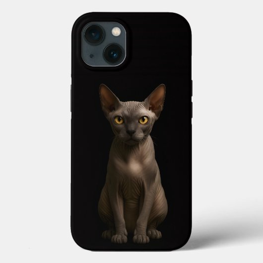 Black 4 Luxe iPhone 13, Sphynx Cat Case-Mate iPhone Hülle (Rückseite)