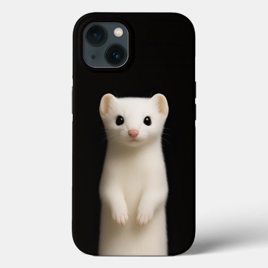 Black 4 Luxe iPhone 13, Stylish Ermine Case-Mate iPhone Hülle (Rückseite)
