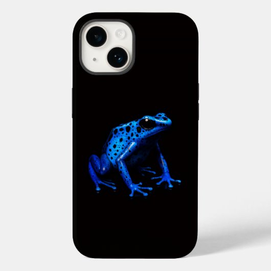 Black 4 Luxe iPhone 14 Case-Mate, Blue Frog Case-Mate iPhone Hülle (Rückseite)