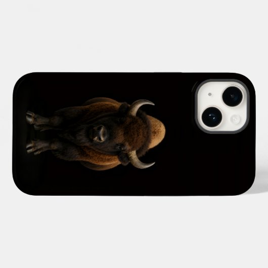 Black 4 Luxe iPhone 14 Mate, American Bison Case-Mate iPhone Hülle (Rückseite (Horizontal))