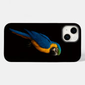 Black 4 Luxe iPhone 14 Mate, Blue Yellow Macaw Case-Mate iPhone Hülle (Rückseite (Horizontal))