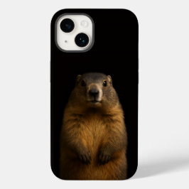 Black 4 Luxe iPhone 14 Mate, Fluffy Marmot Case-Mate iPhone 14 Hülle