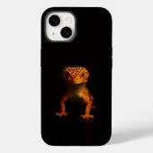 Black 4 Luxe iPhone 14 Mate, Leopard Gecko Case-Mate iPhone Hülle (Rückseite)