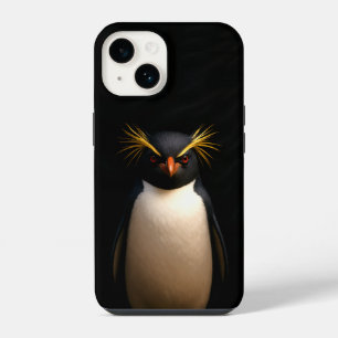 Black 4 Luxe iPhone 14 Mate, Rockhopper Penguin Hülle