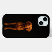 Black 4 Luxe iPhone 15 Case, Agile Vizsla Dog Case-Mate iPhone Hülle (Rückseite (Horizontal))