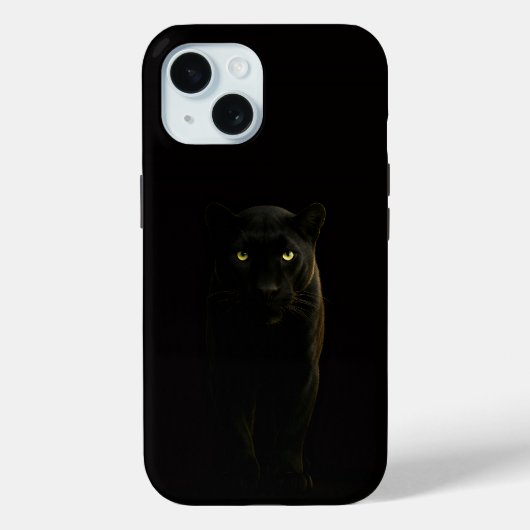 Black 4 Luxe iPhone 15 Case, Black Panther Case-Mate iPhone Hülle (Rückseite)