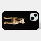 Black 4 Luxe iPhone 15 Case, Bold Dogo Argentino Case-Mate iPhone Hülle (Rückseite (Horizontal))