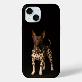 Black 4 Luxe iPhone 15 Case, Hairless Terrier Dog Case-Mate iPhone Hülle