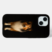 Black 4 Luxe iPhone 15 Case, Loyal Collie Dog Case-Mate iPhone Hülle (Rückseite (Horizontal))