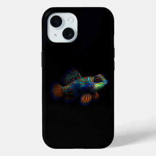 Black 4 Luxe iPhone 15 Case, Mandarin Dragonet Case-Mate iPhone Hülle