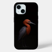Black 4 Luxe iPhone 15 Case, Reddish Egret Case-Mate iPhone Hülle (Rückseite)