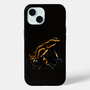 Black 4 Luxe iPhone 15 Mate, Black Orange Frog Case-Mate iPhone Hülle