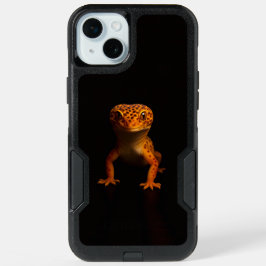 Black 4 Luxe iPhone 15 Plus, Leopard Gecko