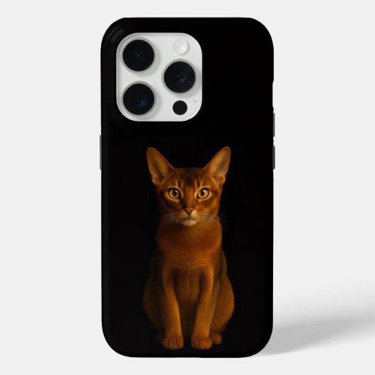 Black 4 Luxe iPhone 15 Pro Mate, Abyssinian Beauty Case-Mate iPhone Hülle (Rückseite)