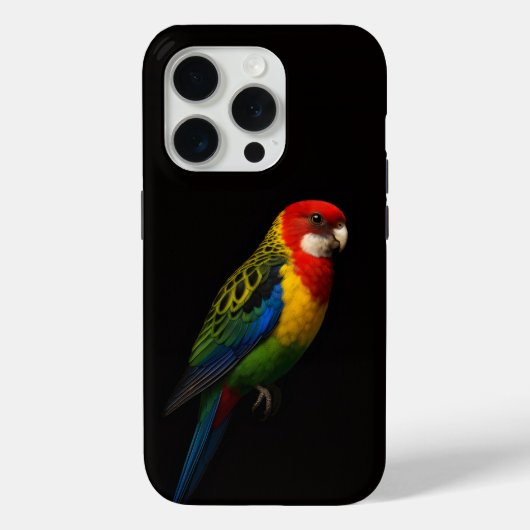 Black 4 Luxe iPhone 15 Pro Mate, Eastern Rosella Case-Mate iPhone Hülle (Rückseite)