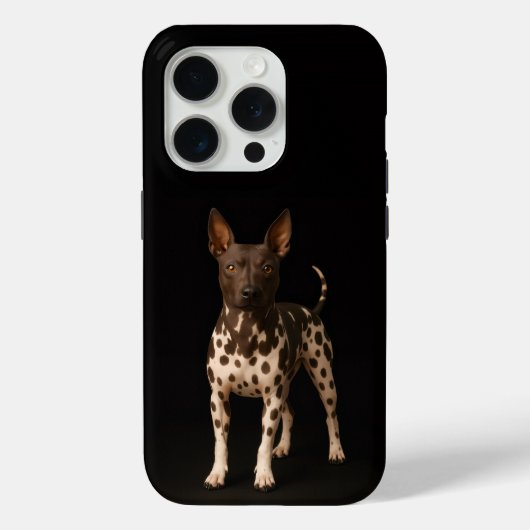 Black 4 Luxe iPhone 15 Pro Mate, Hairless Terrier Case-Mate iPhone Hülle (Rückseite)
