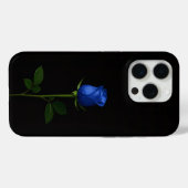 Black 4 Luxe iPhone 15 Pro Mate Midnight Blue Rose Case-Mate iPhone Hülle (Rückseite (Horizontal))