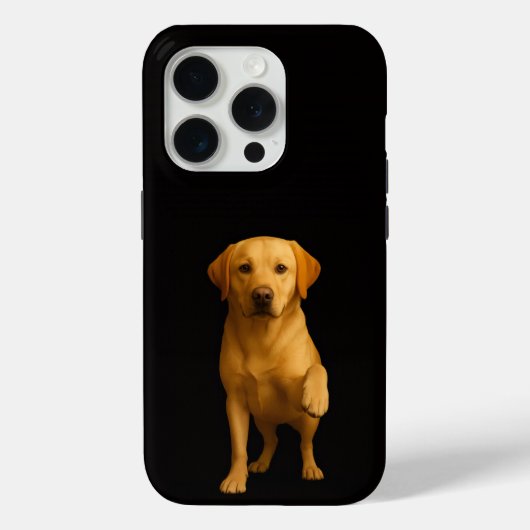 Black 4 Luxe iPhone 15 Pro Mate, Tender Labrador Case-Mate iPhone Hülle (Rückseite)