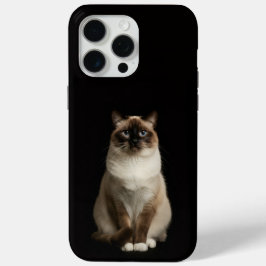 Black 4 Luxe iPhone 15 Pro Max, Birmanese Cat Case-Mate iPhone Hülle
