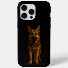 Black 4 Luxe iPhone 15 Pro Max, German Shepherd Case-Mate iPhone Hülle