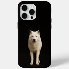 Black 4 Luxe iPhone 15 Pro Max, Ivory Arctic Wolf Case-Mate iPhone Hülle