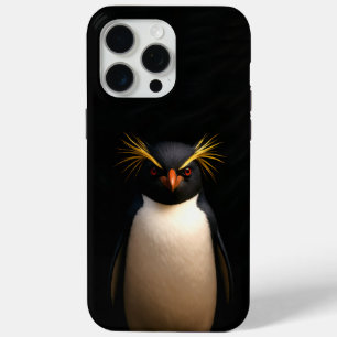 Black 4 Luxe iPhone 15 Pro Max, Rockhopper Penguin Case-Mate iPhone Hülle