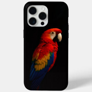 Black 4 Luxe iPhone 15 Pro Max, Scarlet Parrot Case-Mate iPhone Hülle