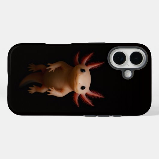 Black 4 Luxe iPhone 16 Case-Mate, Axolotl Case-Mate iPhone Hülle (Rückseite (Horizontal))