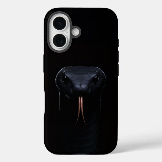 Black 4 Luxe iPhone 16 Case-Mate, Black Mamba Case-Mate iPhone Hülle (Rückseite)