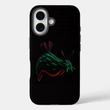 Black 4 Luxe iPhone 16 Case-Mate, Neon Sea Slug