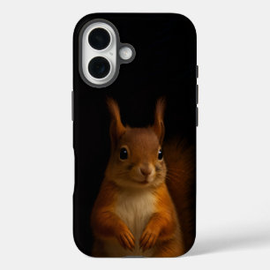 Black 4 Luxe iPhone 16 Case-Mate, Red Squirrel Hülle