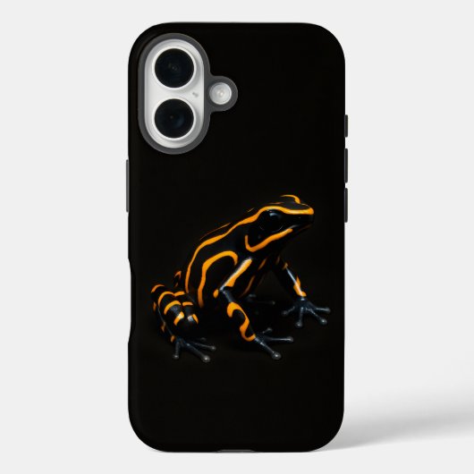 Black 4 Luxe iPhone 16 Mate, Black Orange Frog Case-Mate iPhone Hülle (Rückseite)