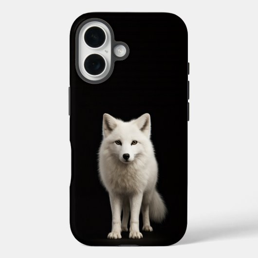 Black 4 Luxe iPhone 16 Mate, Ivory Arctic Fox Case-Mate iPhone Hülle (Rückseite)