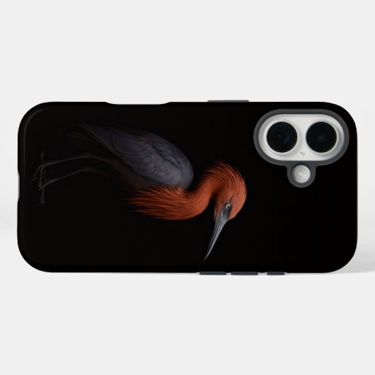 Black 4 Luxe iPhone 16 Mate, Reddish Egret Case-Mate iPhone Hülle (Rückseite (Horizontal))