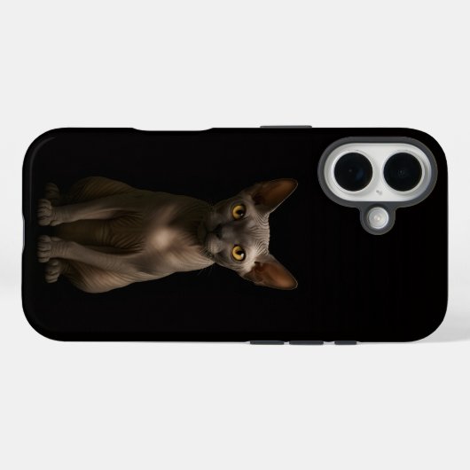 Black 4 Luxe iPhone 16 Mate, Sphynx Cat Case-Mate iPhone Hülle (Rückseite (Horizontal))