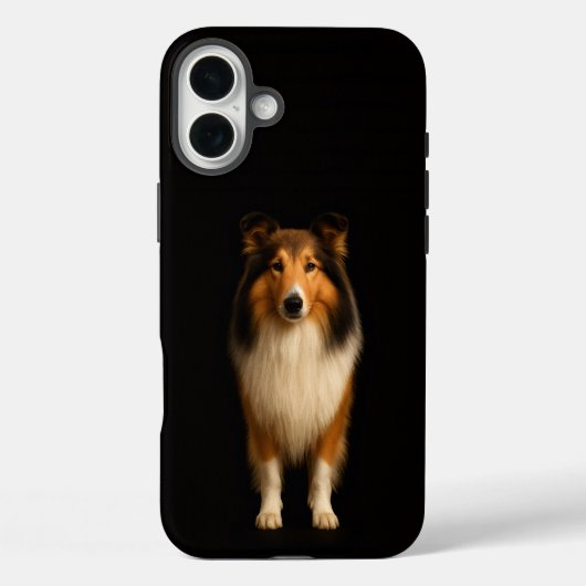 Black 4 Luxe iPhone 16 Plus, Loyal Collie Dog Case-Mate iPhone Hülle (Rückseite)