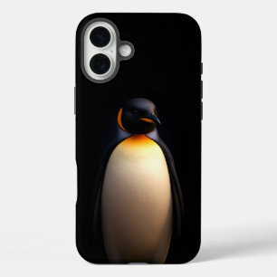 Black 4 Luxe iPhone 16 Plus Mate, Kaiser Pinguin Hülle