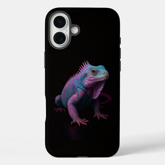 Black 4 Luxe iPhone 16 Plus, Pink Iguana Case-Mate iPhone Hülle (Rückseite)