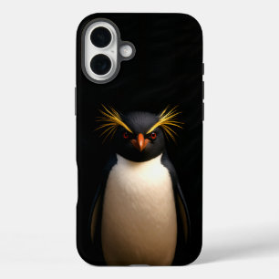 Black 4 Luxe iPhone 16 Plus, Rockhopper Penguin Plus Hülle