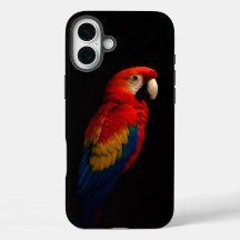 Black 4 Luxe iPhone 16 Plus, Scarlet Parrot
