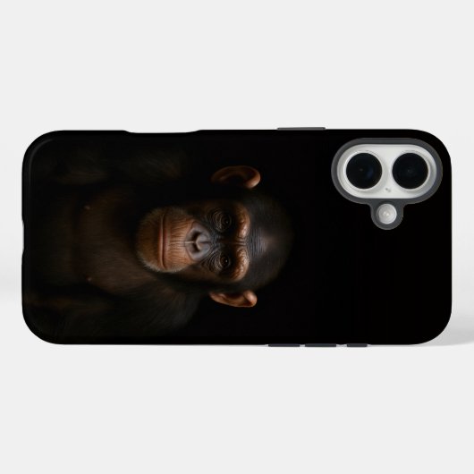 Black 4 Luxe iPhone 16 Plus, Serene Chimpanzee Case-Mate iPhone Hülle (Rückseite (Horizontal))