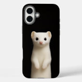Black 4 Luxe iPhone 16 Plus, Stylish Ermine Case-Mate iPhone Hülle (Rückseite)
