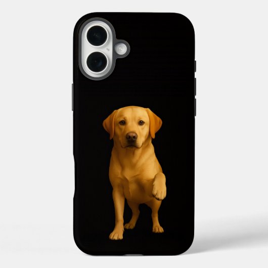 Black 4 Luxe iPhone 16 Plus, Tender Labrador Case-Mate iPhone Hülle (Rückseite)