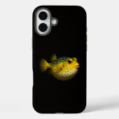 Black 4 Luxe iPhone 16 Plus, Yellow Putterfish Case-Mate iPhone Hülle (Rückseite)