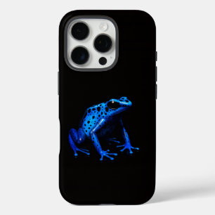 Black 4 Luxe iPhone 16 Pro, Blue Electric Frog Pro Hülle