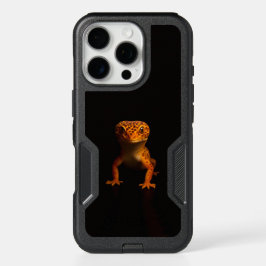 Black 4 Luxe iPhone 16 Pro Case, Leopard Gecko