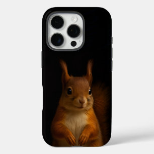 Black 4 Luxe iPhone 16 Pro Case-Mate, Red Squirrel Hülle