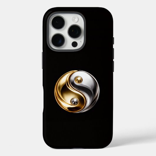 Black 4 Luxe iPhone 16 Pro, Harmony Yin Yang Case-Mate iPhone Hülle (Rückseite)